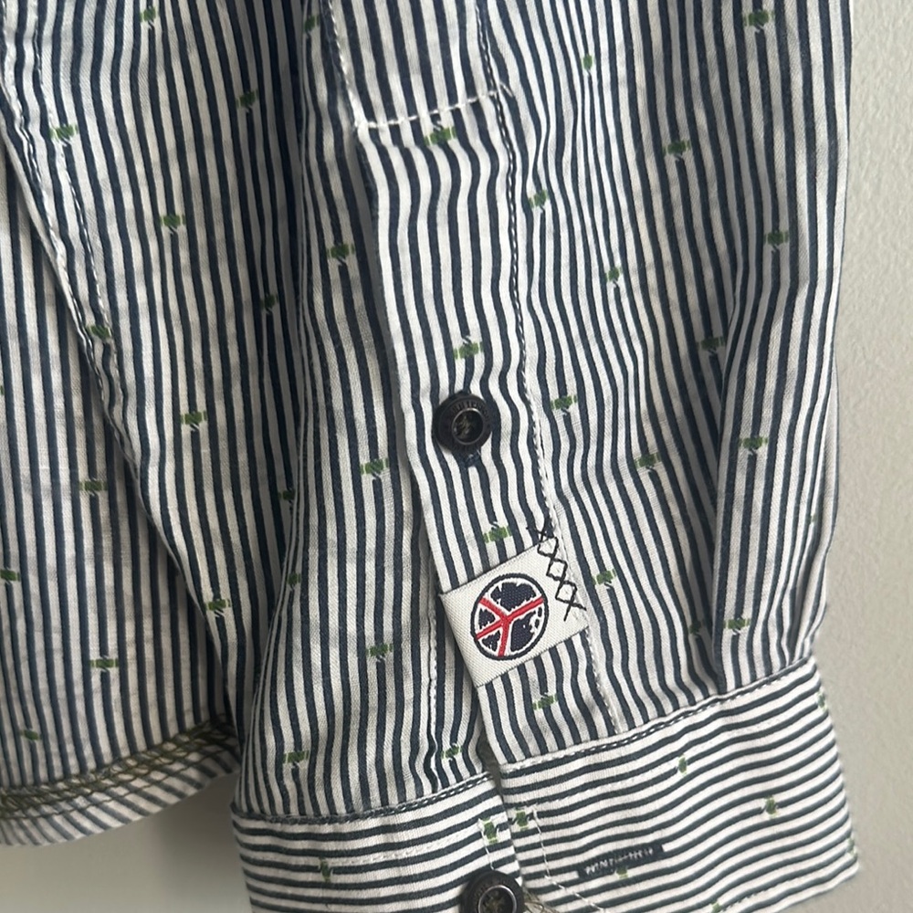 John Lennon Classic Striped Men's Shirt Size L LIKE NEW - Picture 7 of 13